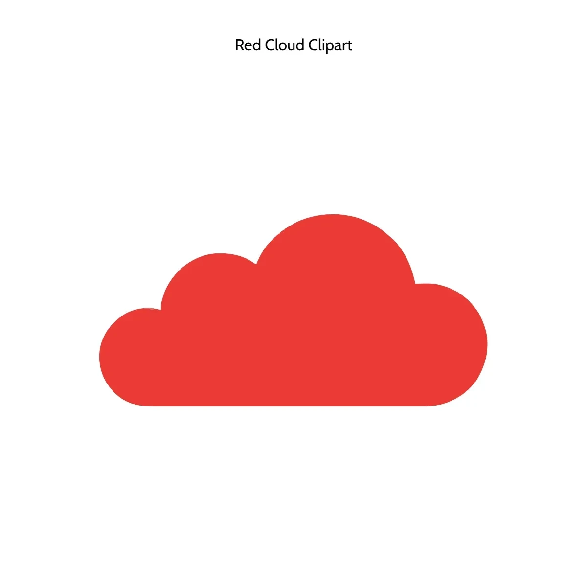 Free Red Cloud Clipart Template to Edit Online