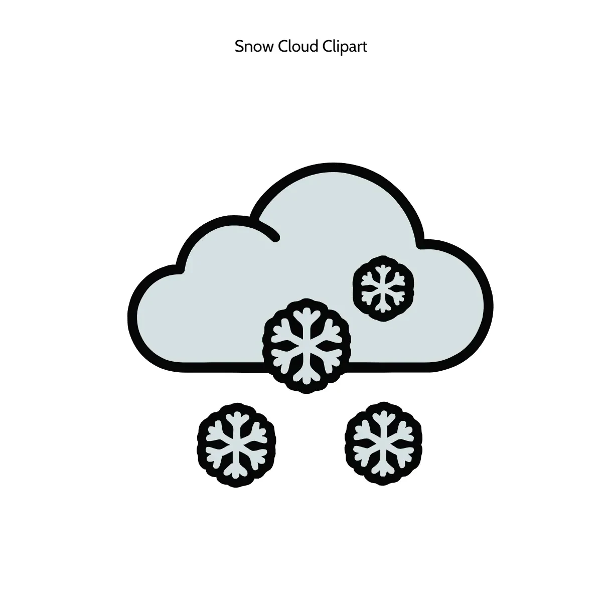 Free Snow Cloud Clipart Template to Edit Online