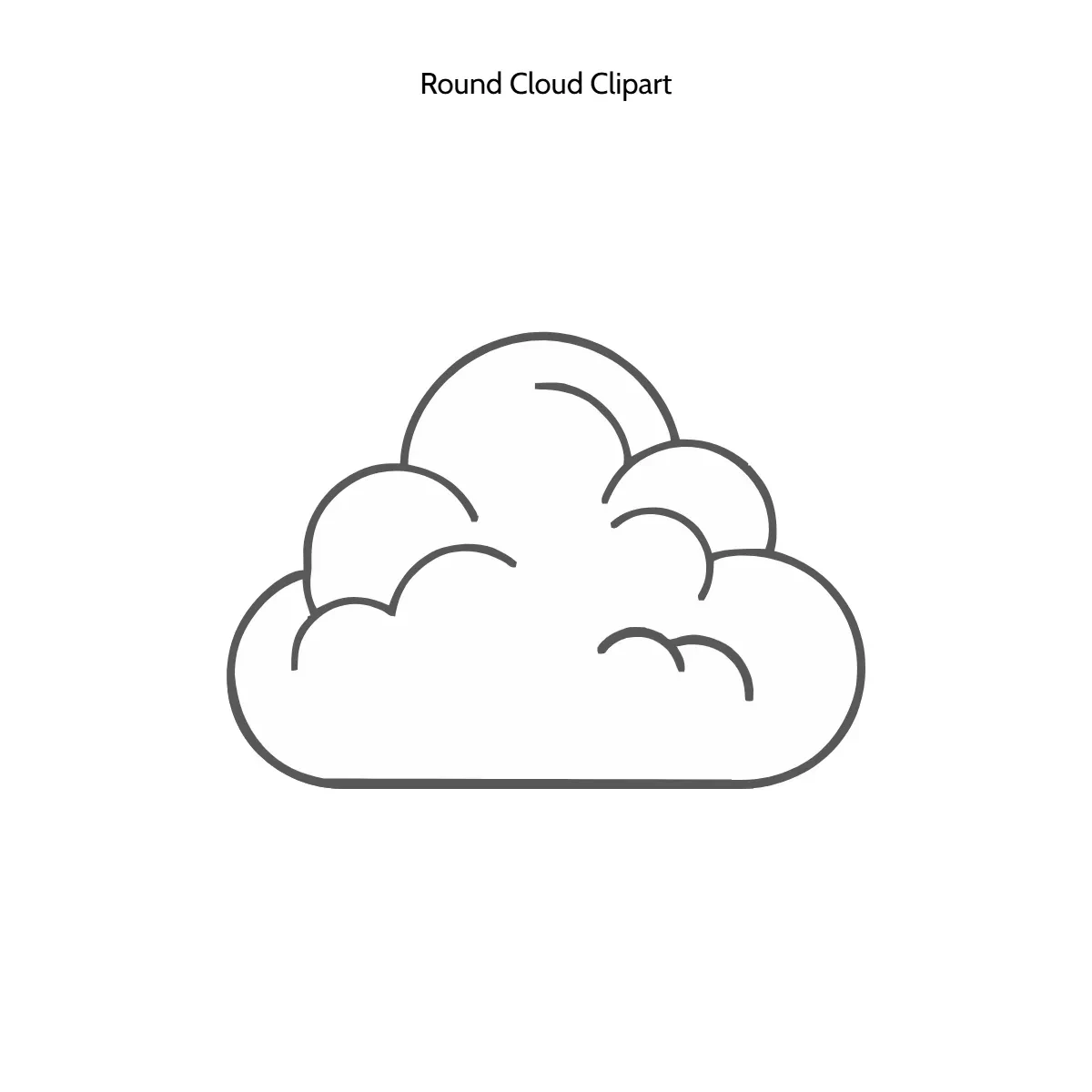 Free Round Cloud Clipart Template to Edit Online