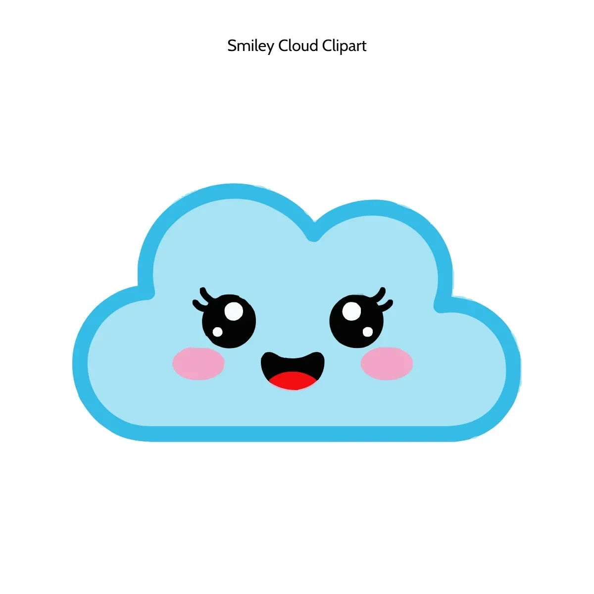 Free Smiley Cloud Clipart Template to Edit Online