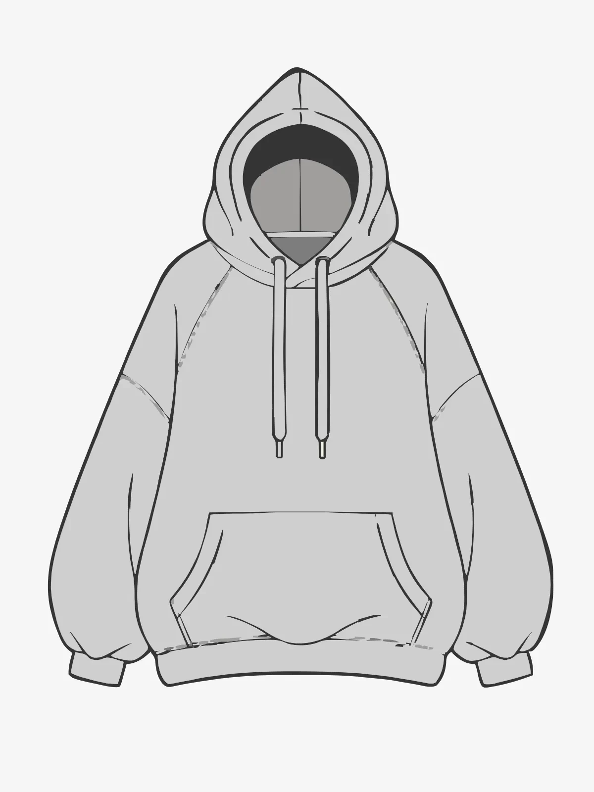 Free Oversized Hoodie Template to Edit Online