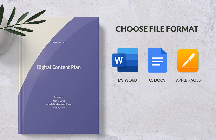 Digital Content Plan Template