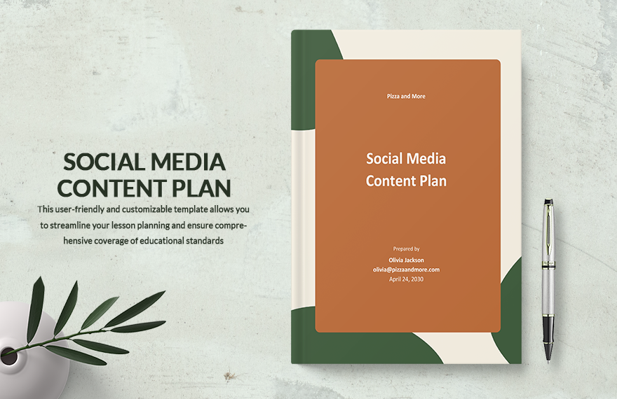 Social Media Content Plan Template in Word, Google Docs, PDF, Apple Pages
