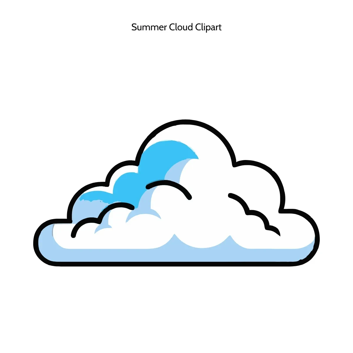 Free Summer Cloud Clipart Template to Edit Online