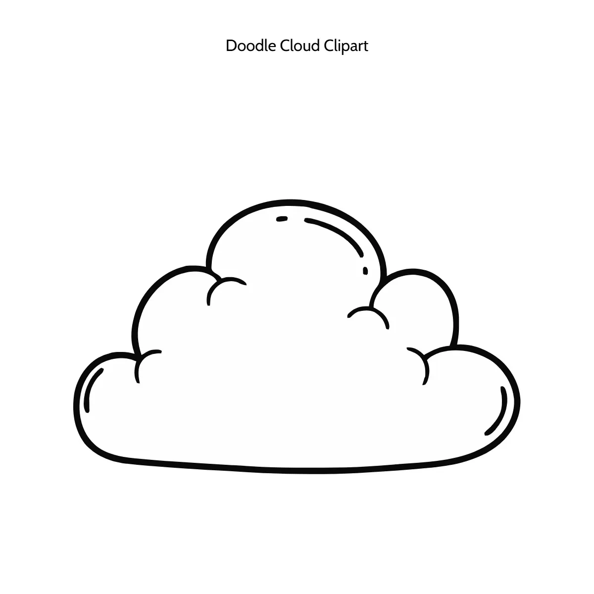 Free Doodle Cloud Clipart Template to Edit Online