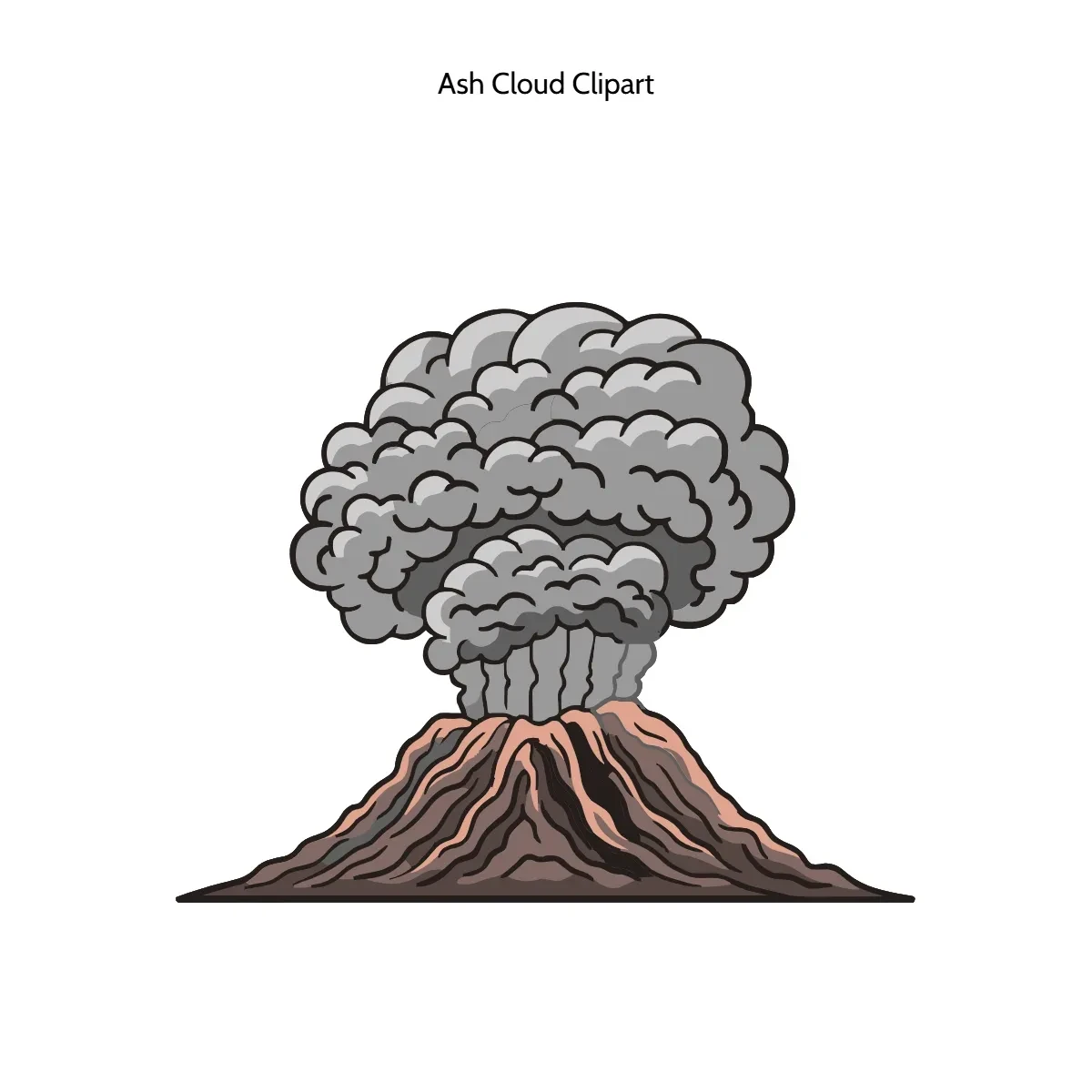 Free Ash Cloud Clipart Template to Edit Online