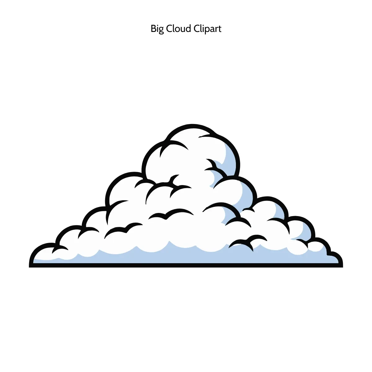 Free Big Cloud Clipart Template to Edit Online