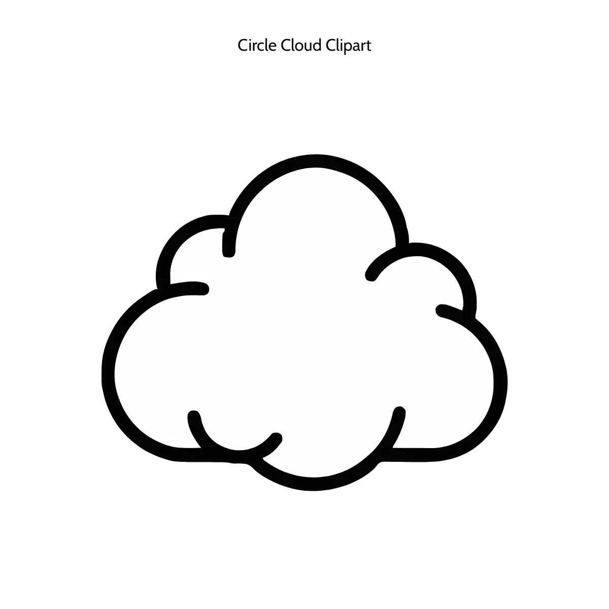 Free Circle Cloud Clipart Template to Edit Online