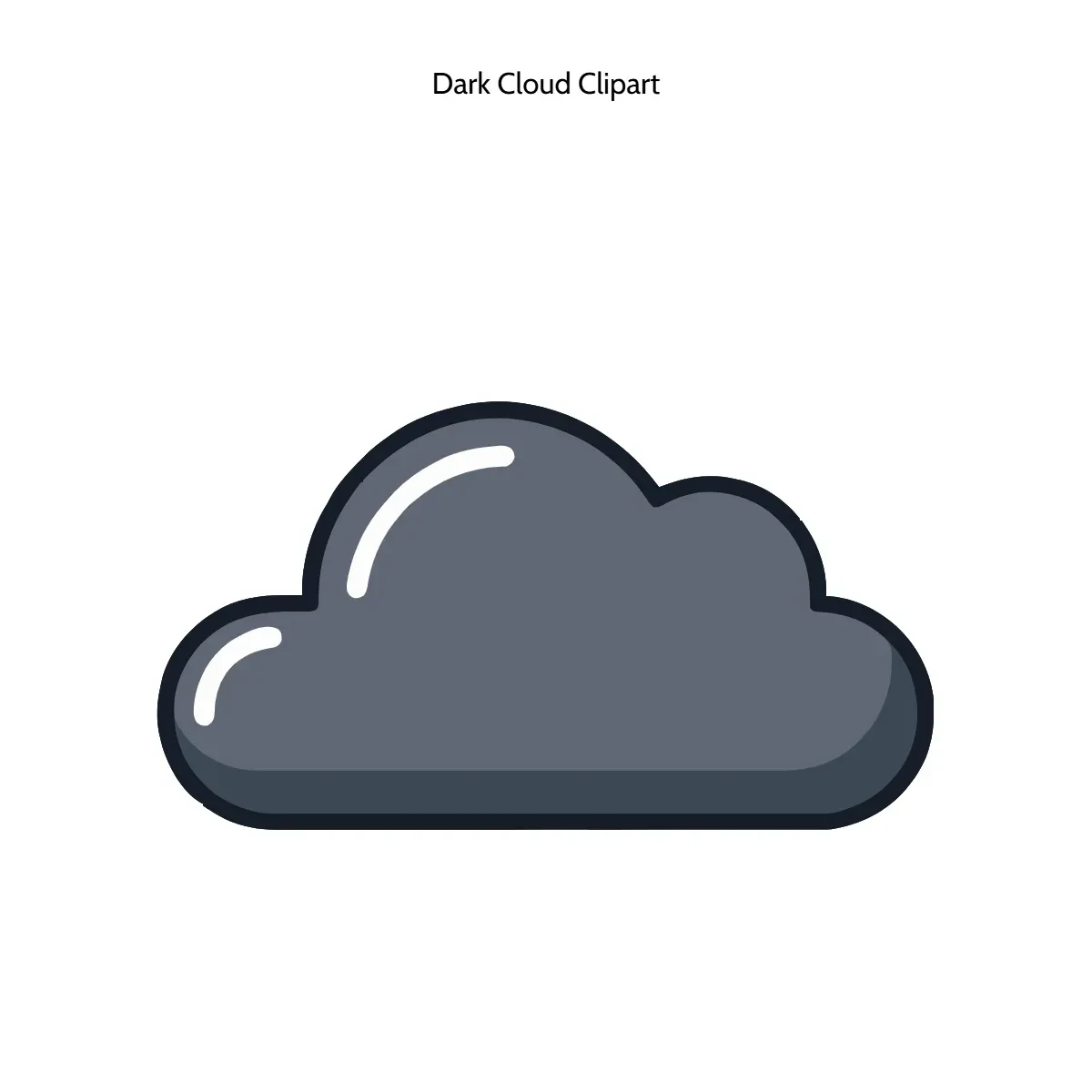 Free Dark Cloud Clipart Template to Edit Online