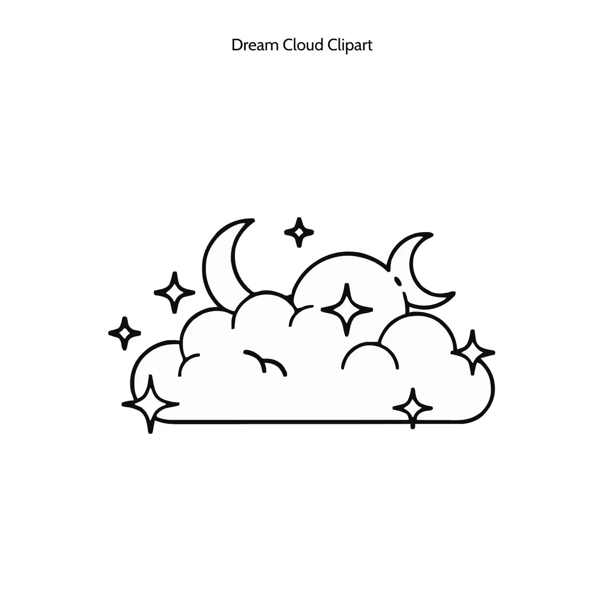 Free Dream Cloud Clipart Template to Edit Online