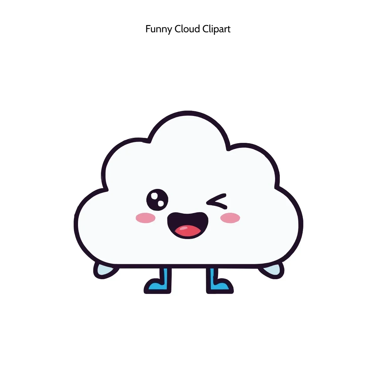 Free Funny Cloud Clipart Template to Edit Online