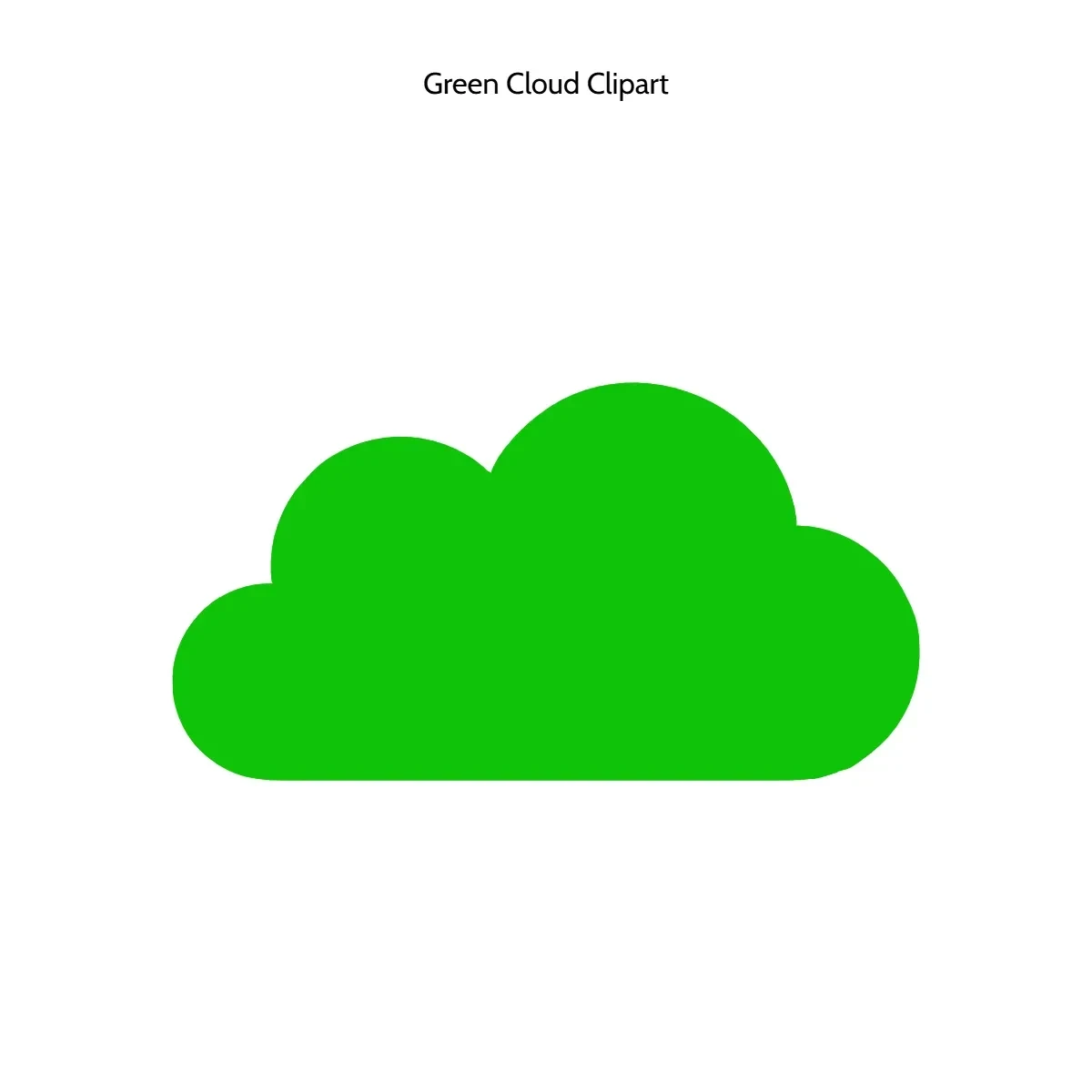 Free Green Cloud Clipart Template to Edit Online