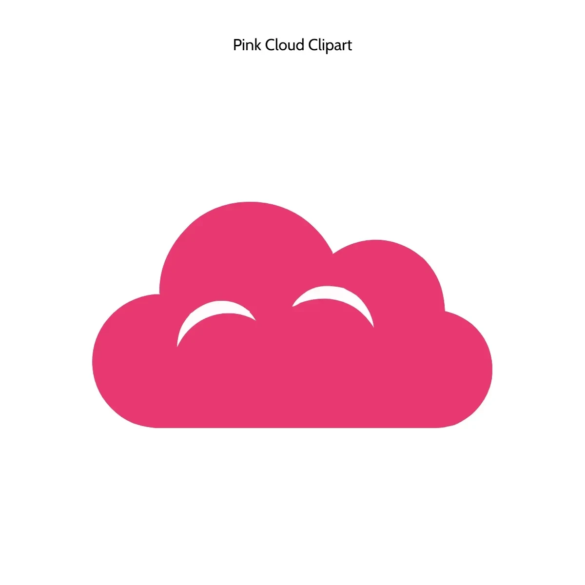 Free Pink Cloud Clipart Template to Edit Online