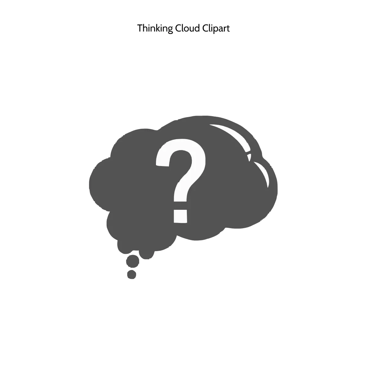 Free Thinking Cloud Clipart Template to Edit Online