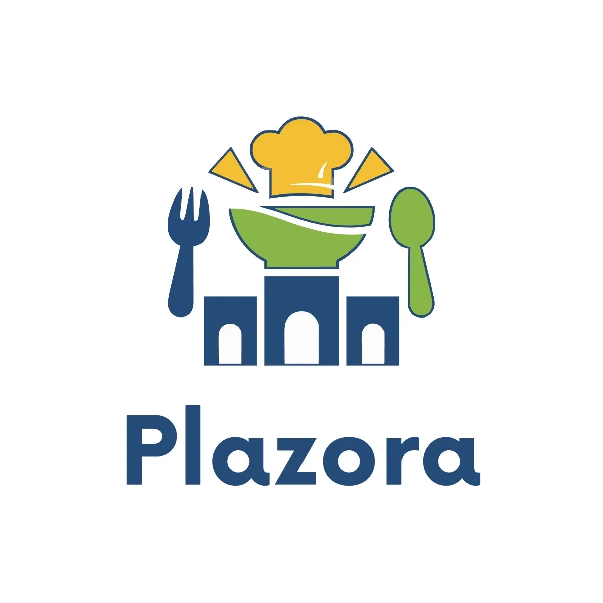 Free Food Plaza Logo Template