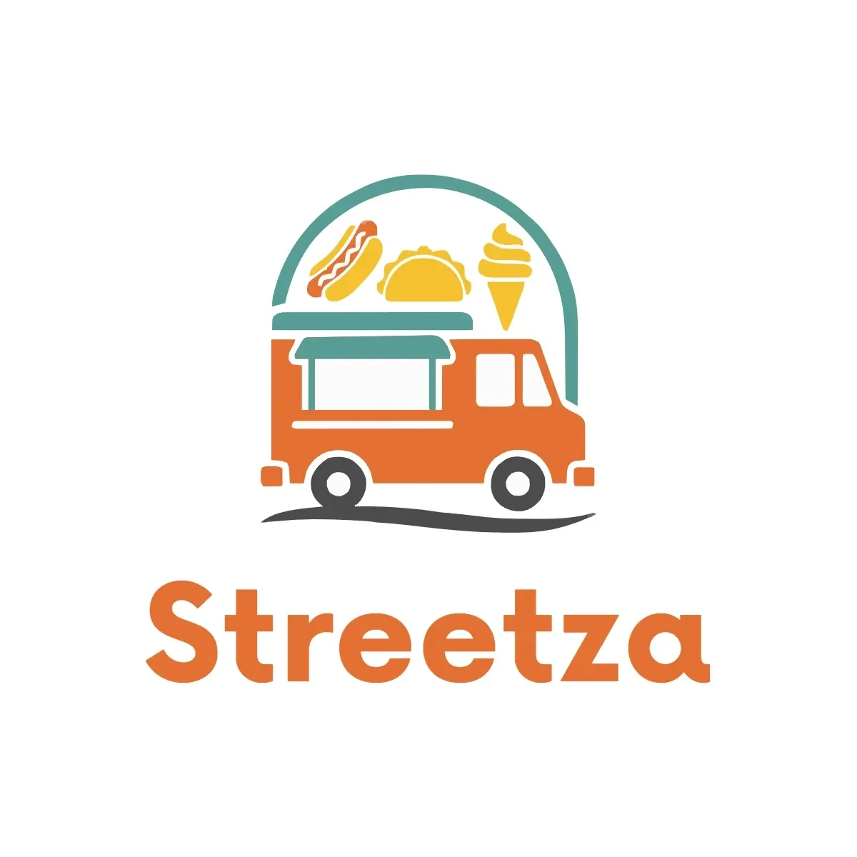 Free Street Food Court Logo Template