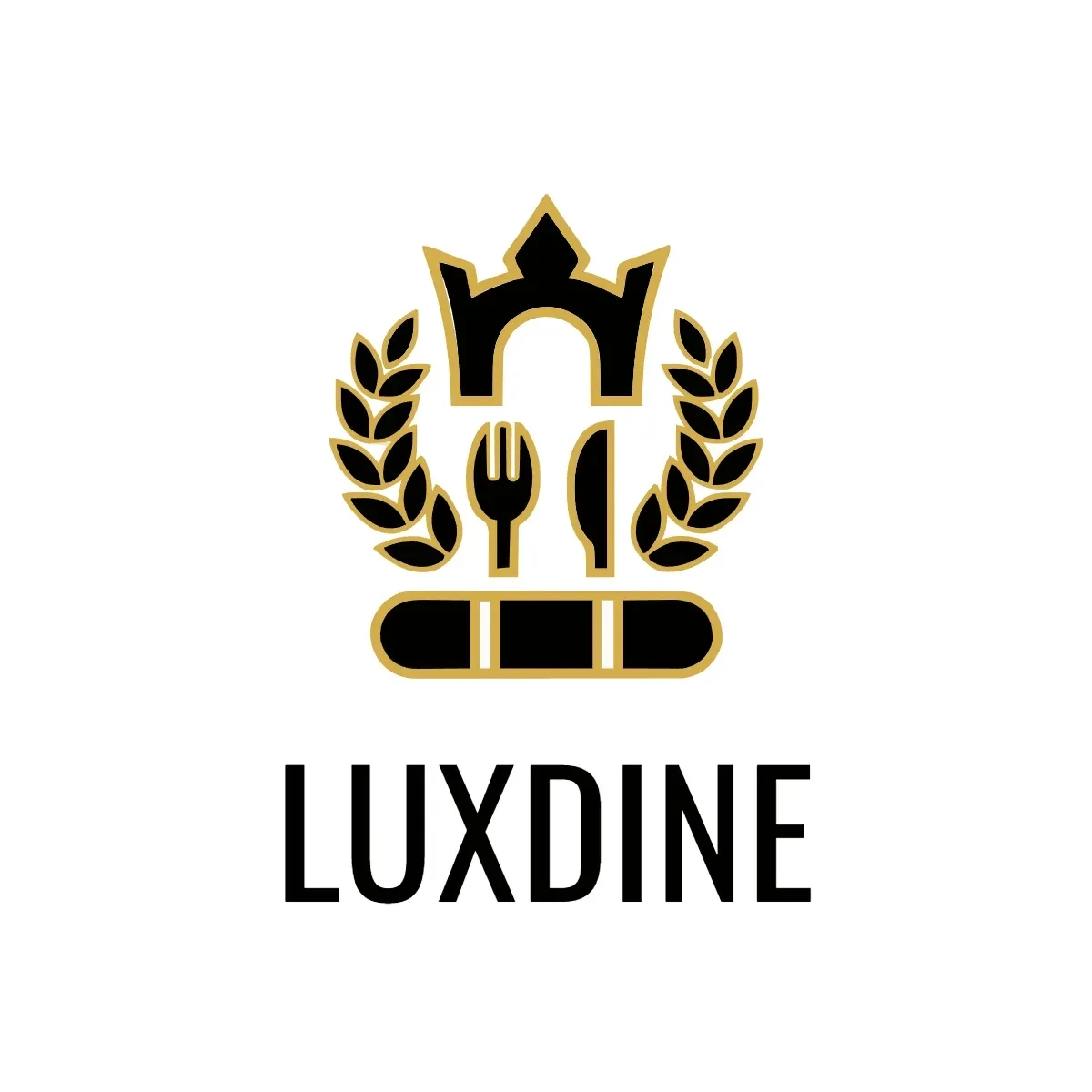 Free Luxury Food Court Logo Template