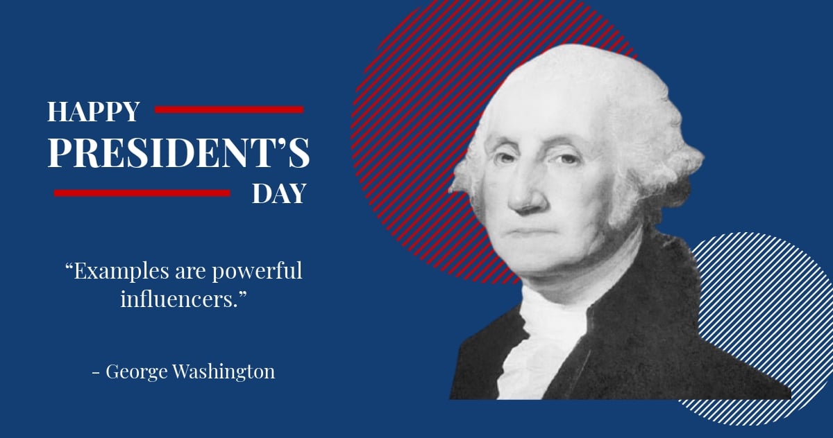 Free Presidents Day Quote Facebook Post Template