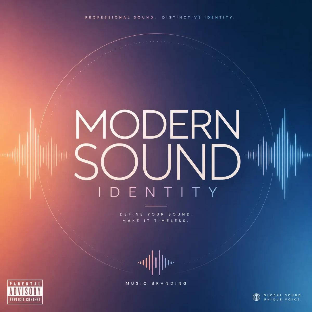 Free Modern Artist Branding Album Cover Template to Edit Online