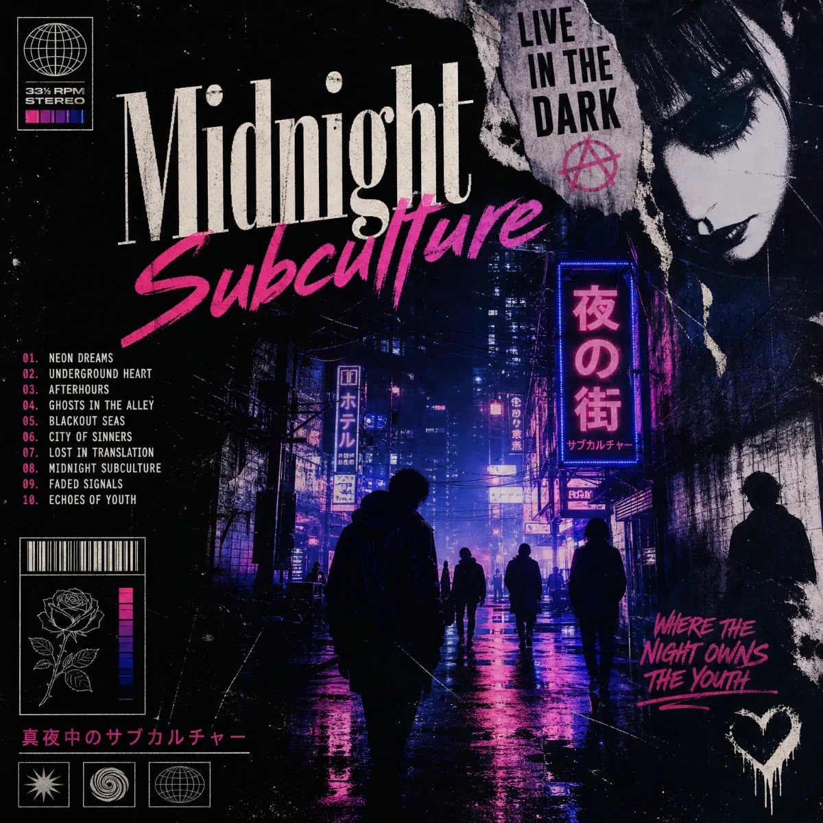 Free Alternative Music Album Cover Template to Edit Online