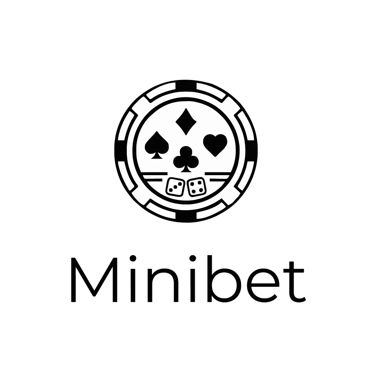 Free Minimal Casino Logo Template to Edit Online