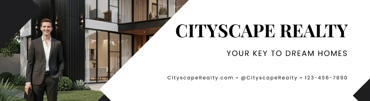 Free Real Estate Youtube Banner Template to Edit Online