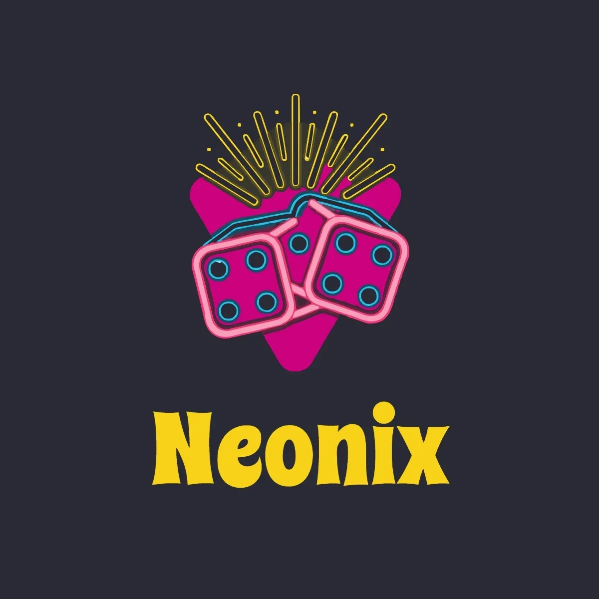 Free Neon Casino Logo Template to Edit Online