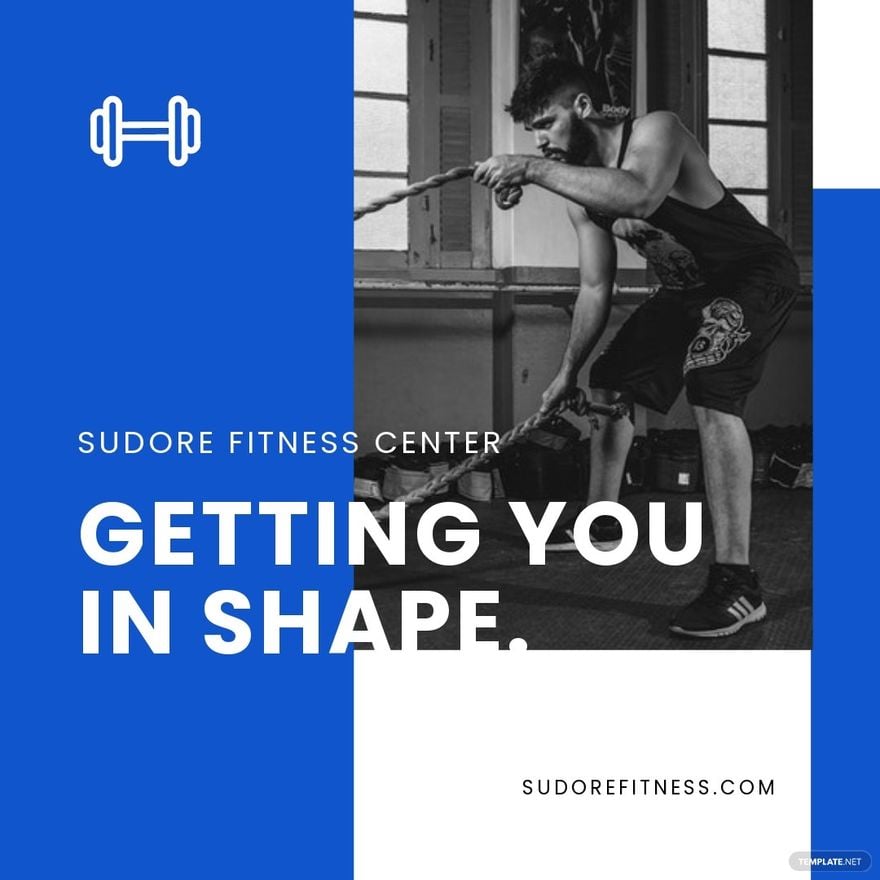 Free Fitness Centre Instagram Post Template