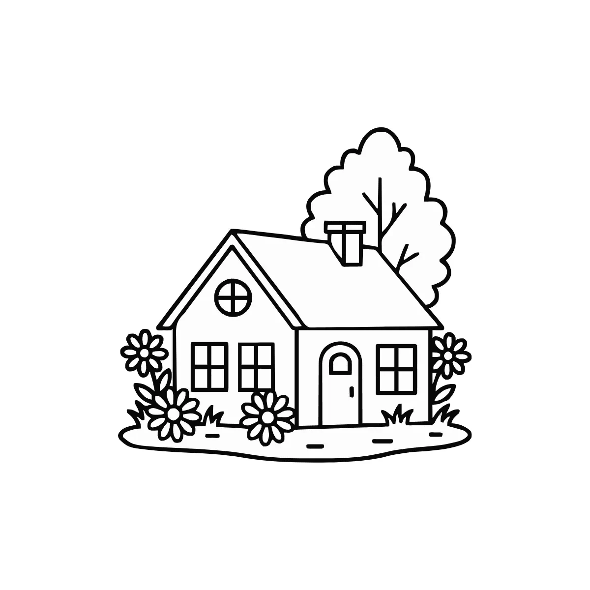 Free Simple House Outline Drawing Template to Edit Online Free Simple House Outline Drawing Template to Edit Online