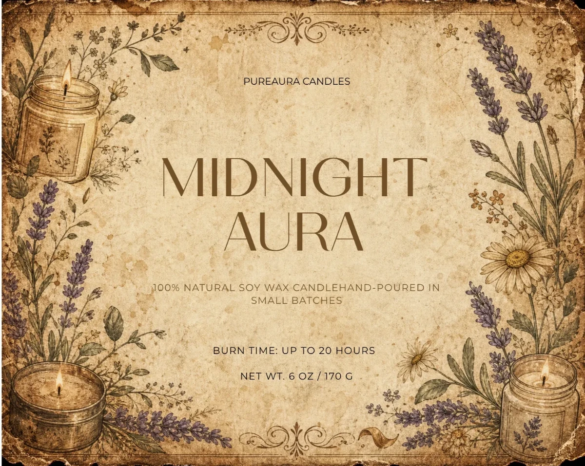 Free Vintage Candle Label Template to Edit Online Free Vintage Candle Label Template to Edit Online