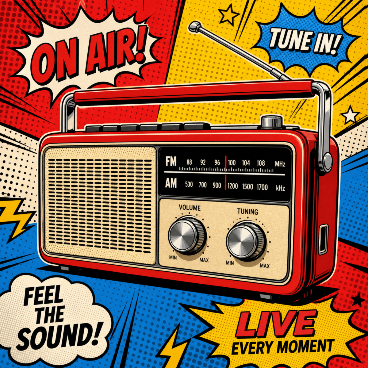 Free Retro Pop Art Illustration Template to Edit Online