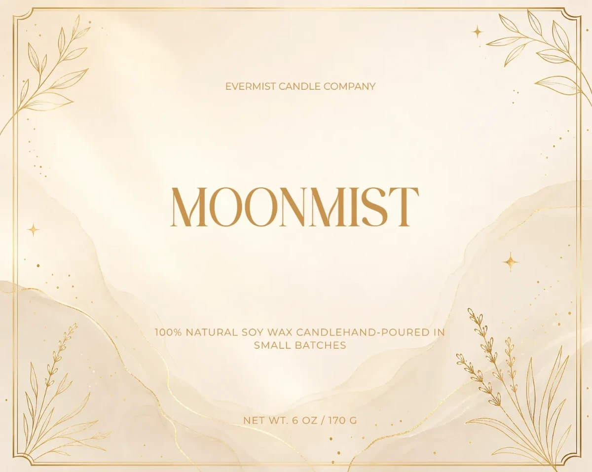 Free Elegant Scented Candle Label Template to Edit Online Free Elegant Scented Candle Label Template to Edit Online