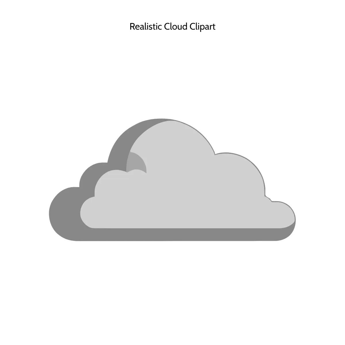 Free Realistic Cloud Clipart Template to Edit Online