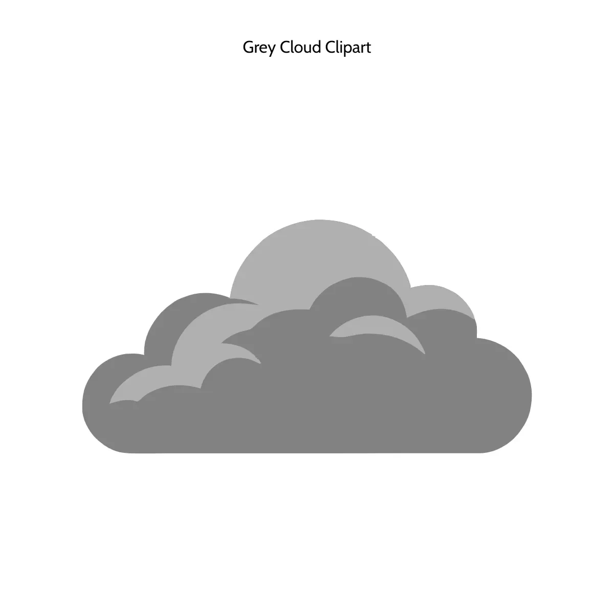 Free Grey Cloud Clipart Template to Edit Online