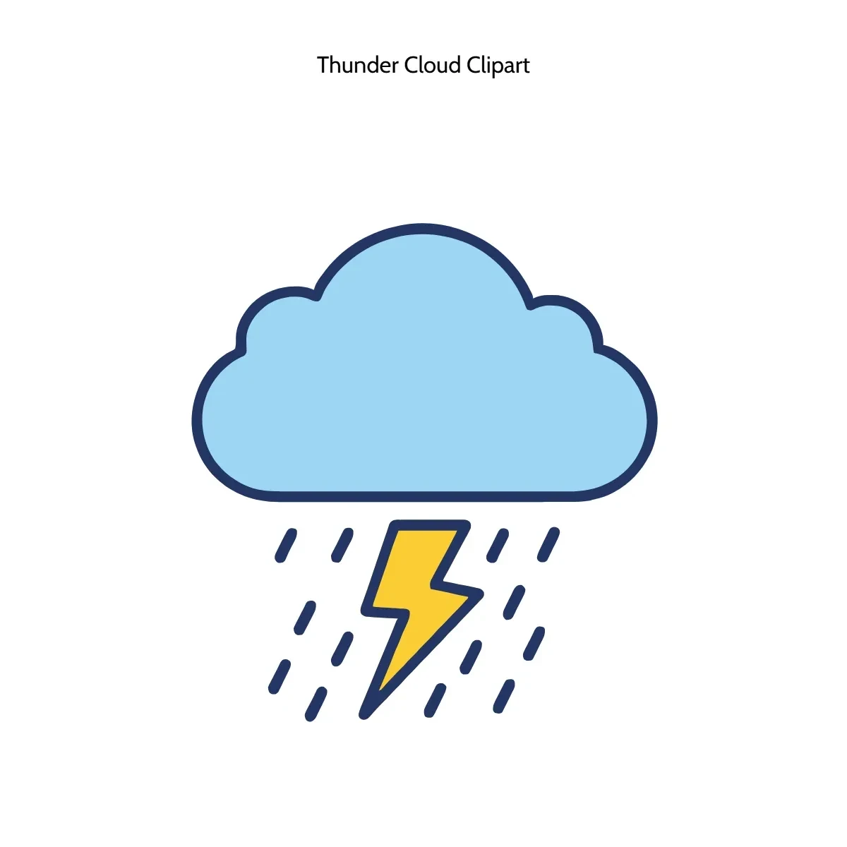 Free Thunder Cloud Clipart Template to Edit Online