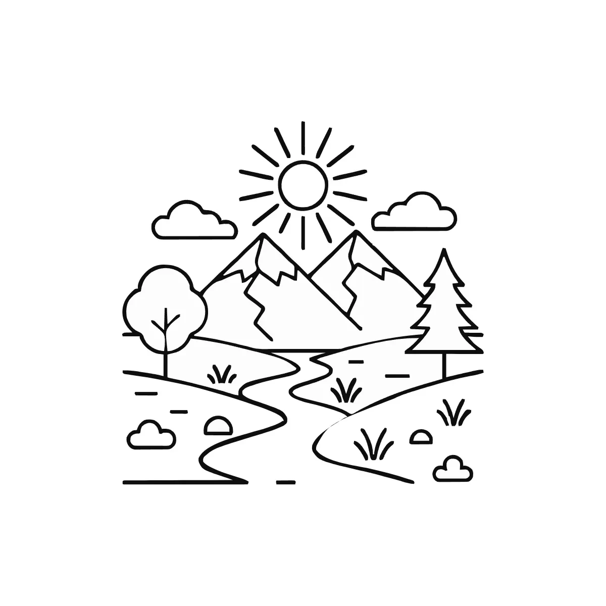 Free Nature Outline Illustration Template to Edit Online Free Nature Outline Illustration Template to Edit Online