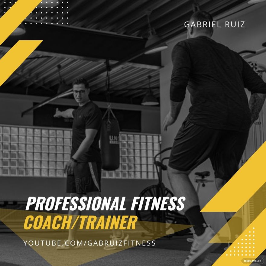 Free Personal Trainer Linkedin Post Template