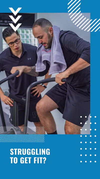 Free Fitness Club Instagram Story Template to Edit Online