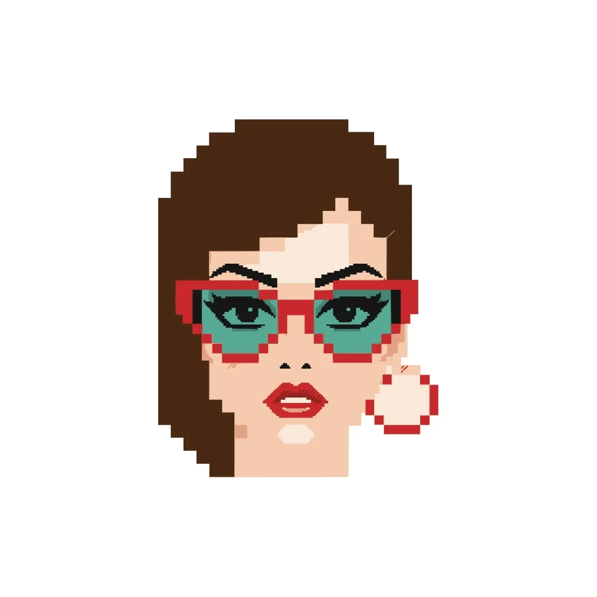 Free Retro Pixel Art Portrait Template to Edit Online