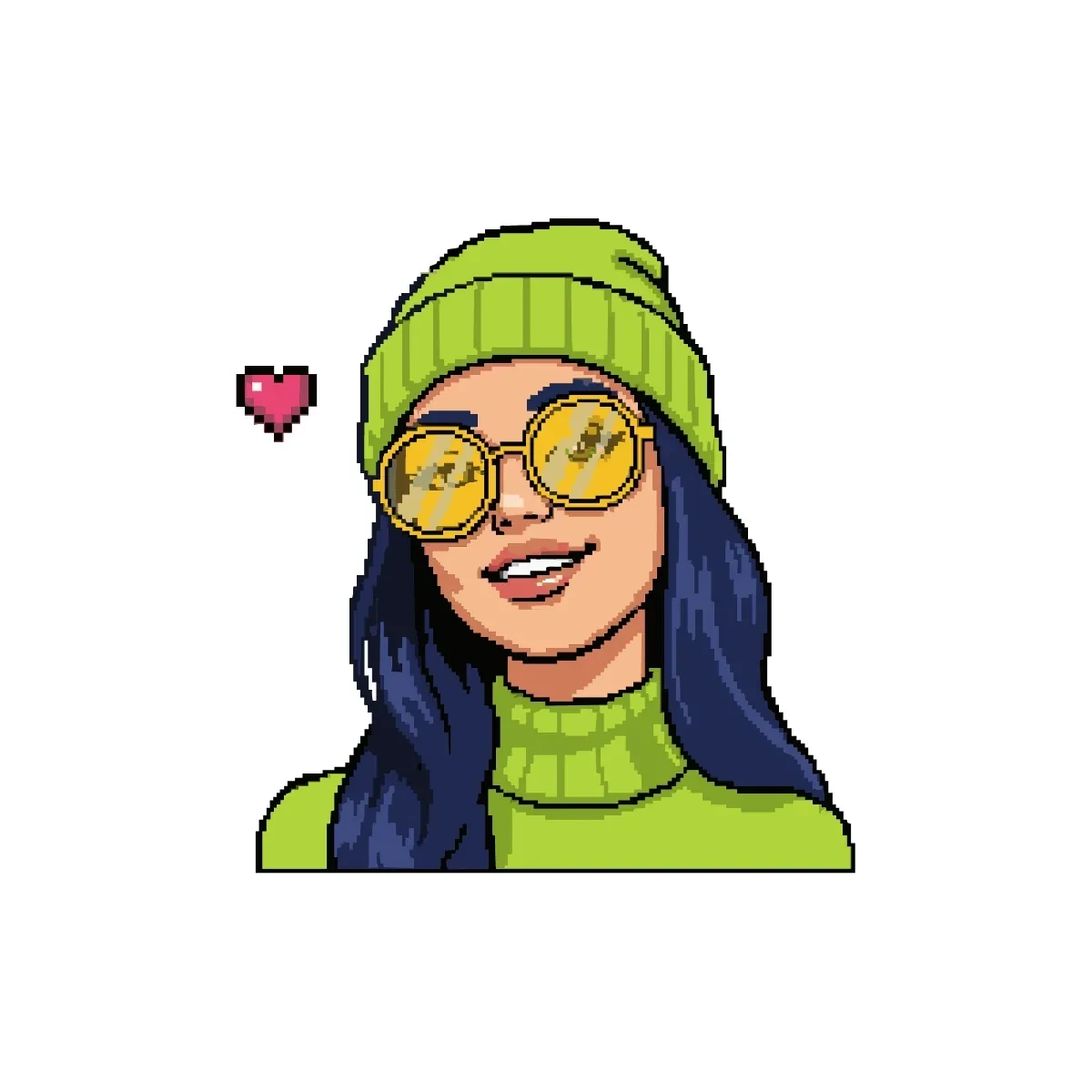 Free Profile Picture Pixel Art Template to Edit Online