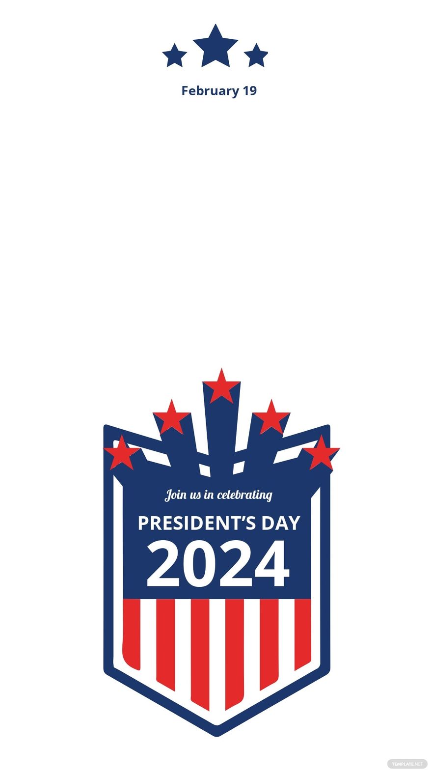 Presidents Day Event Whatsapp Post Template