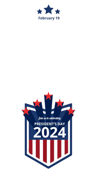 Free Presidents Day Event Instagram Story Template to Edit Online