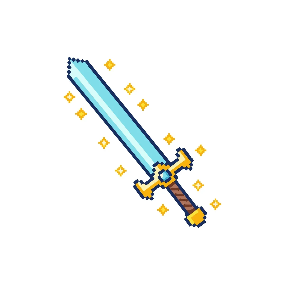 Free Weapon Pixel Art Template to Edit Online