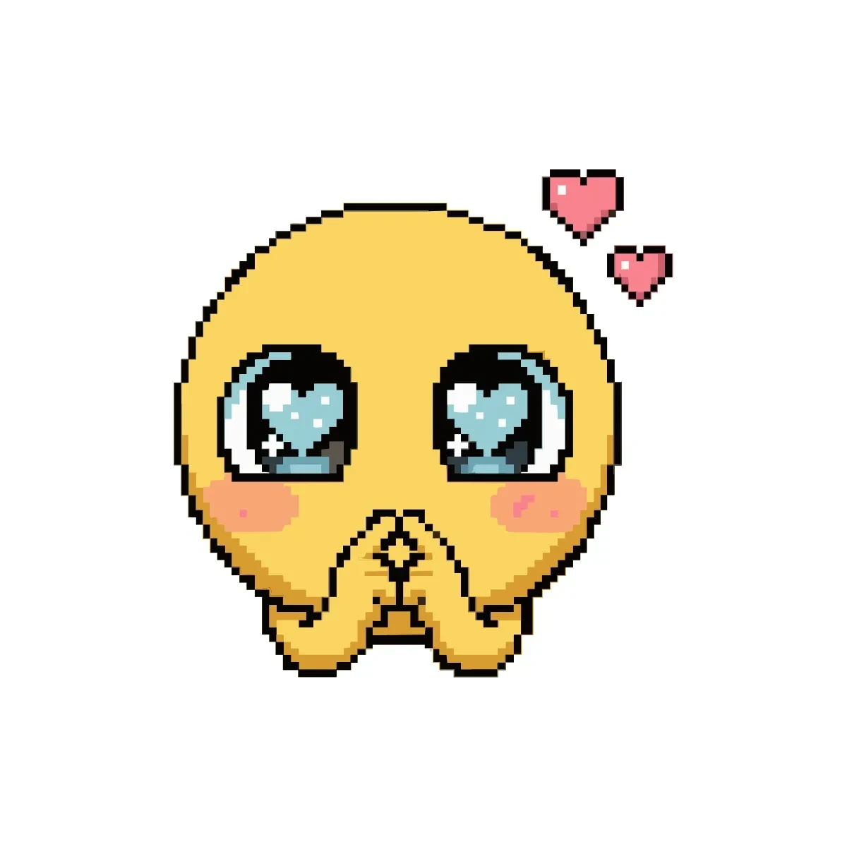 Free Emoji Pixel Art Template to Edit Online