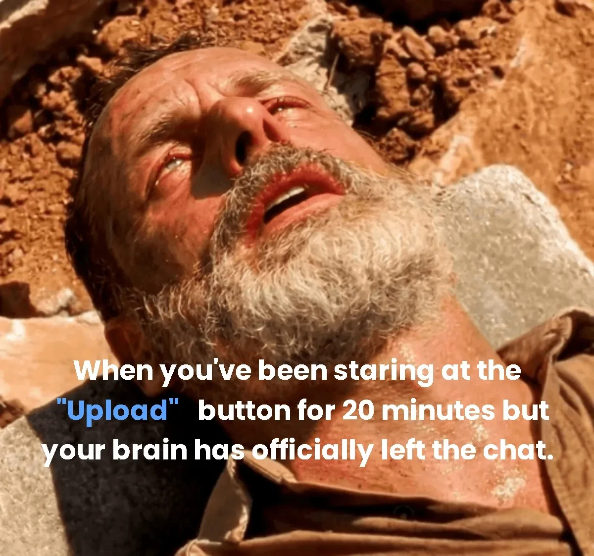 Free Rick Grimes Burnout Still Posting Meme Template to Edit Online