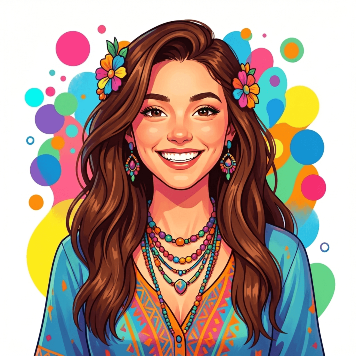 Free Digital Portrait Illustration Template to Edit Online