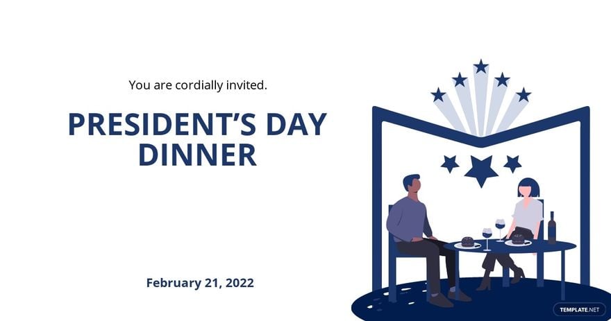 Free Presidents Day Invitation Facebook Post Template