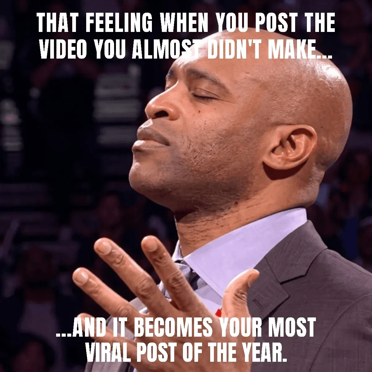 Free Vince Carter It's Over Viral Meme Template to Edit Online