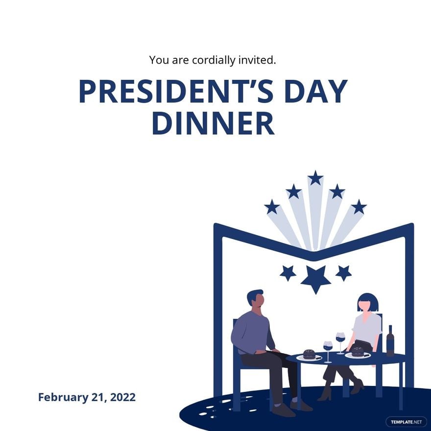 Free Presidents Day Invitation Instagram Post Template