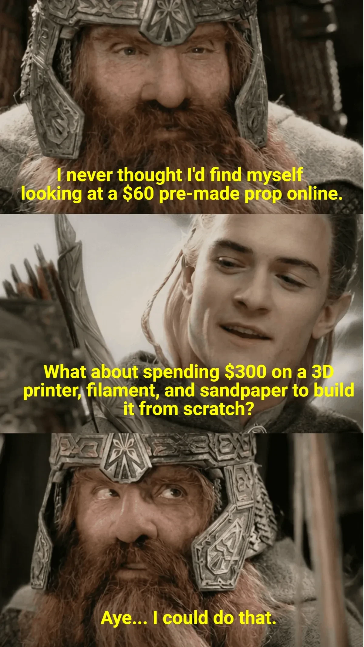 Free Aye, I Could Do That Blank Meme Template to Edit Online